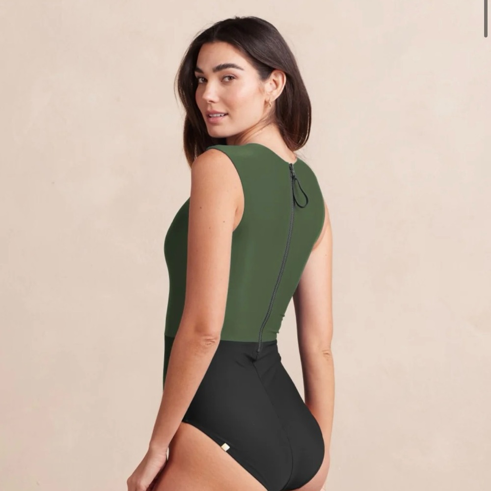 Summersalt Olive and Black One-Piece Swimsuit